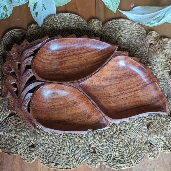 Mid Century Wooden Tray - Picture 1 of 4